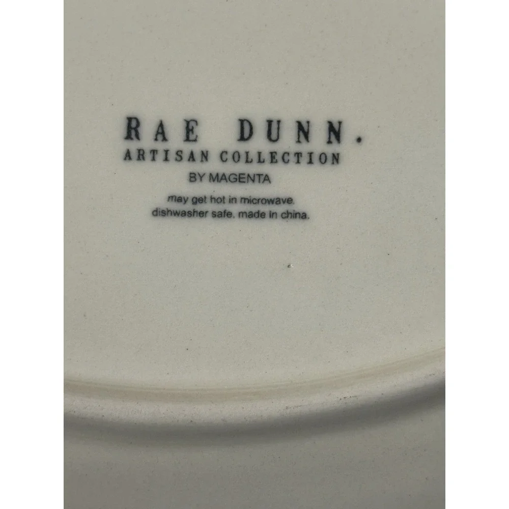 Rae Dunn Icon  2 Eat Oval Plates Artesian‎ By Magenta 8 Inch Dessert Appetizer